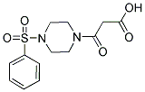 3-OXO-3-[4-(PHENYLSULFONYL)PIPERAZIN-1-YL]PROPANOIC ACID Struktur