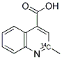 2-METHYLQUINOLINE-4-CARBOXYLIC ACID, [2-14C] Struktur