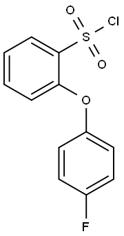 [2-(4-FLUOROPHENOXY)PHENYL]SULFONYL CHLORIDE Struktur