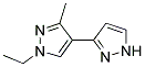 1'-ETHYL-3'-METHYL-1H,1'H-[3,4']BIPYRAZOLYL Struktur