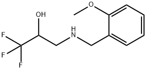 1,1,1-TRIFLUORO-3-[(2-METHOXYBENZYL)AMINO]-2-PROPANOL Struktur