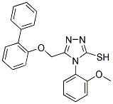 5-(BIPHENYL-2-YLOXYMETHYL)-4-(2-METHOXY-PHENYL)-4H-[1,2,4]TRIAZOLE-3-THIOL Struktur