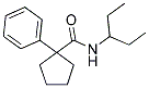 N-(1-ETHYLPROPYL)(PHENYLCYCLOPENTYL)FORMAMIDE Structure