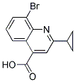 8-BROMO-2-CYCLOPROPYLQUINOLINE-4-CARBOXYLIC ACID Struktur