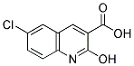 6-CHLORO-2-HYDROXY-QUINOLINE-3-CARBOXYLIC ACID Struktur