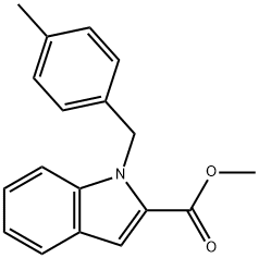 METHYL 1-(4-METHYLBENZYL)-1H-INDOLE-2-CARBOXYLATE Struktur