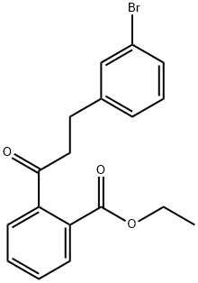 3-(3-BROMOPHENYL)-2'-CARBOETHOXYPROPIOPHENONE Struktur