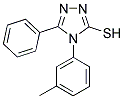 4-(3-METHYLPHENYL)-5-PHENYL-4H-1,2,4-TRIAZOLE-3-THIOL Struktur