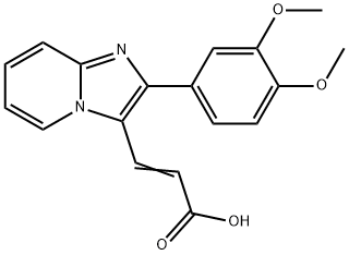 3-[2-(3,4-DIMETHOXY-PHENYL)-IMIDAZO[1,2-A]PYRIDIN-3-YL]-ACRYLIC ACID Struktur