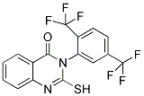 3-(2,5-BIS-TRIFLUOROMETHYL-PHENYL)-2-MERCAPTO-3H-QUINAZOLIN-4-ONE Struktur