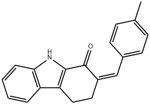 2-[(Z)-(4-METHYLPHENYL)METHYLIDENE]-4,9-DIHYDRO-1H-CARBAZOL-1(3H)-ONE Struktur