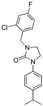 1-(2-CHLORO-4-FLUOROBENZYL)-3-(4-ISOPROPYLPHENYL)IMIDAZOLIDIN-2-ONE Struktur