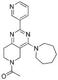 1-(4-AZEPAN-1-YL-2-PYRIDIN-3-YL-7,8-DIHYDRO-5H-PYRIDO[4,3-D]PYRIMIDIN-6-YL)-ETHANONE Struktur