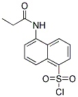 5-PROPIONYLAMINO-NAPHTHALENE-1-SULFONYL CHLORIDE Struktur