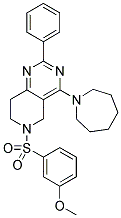 4-AZEPAN-1-YL-6-(3-METHOXY-BENZENESULFONYL)-2-PHENYL-5,6,7,8-TETRAHYDRO-PYRIDO[4,3-D]PYRIMIDINE Struktur