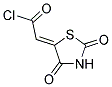 (2Z)-(2,4-DIOXO-1,3-THIAZOLIDIN-5-YLIDENE)ACETOYL CHLORIDE Struktur