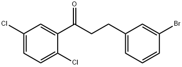 3-(3-BROMOPHENYL)-2',5'-DICHLOROPROPIOPHENONE Struktur