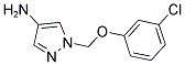 1-(3-CHLORO-PHENOXYMETHYL)-1H-PYRAZOL-4-YLAMINE Struktur