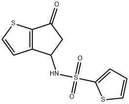 N-(6-OXO-5,6-DIHYDRO-4H-CYCLOPENTA[B]THIOPHEN-4-YL)-2-THIOPHENESULFONAMIDE Struktur