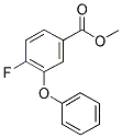 4-FLUORO-3-PHENOXY-BENZOIC ACIDMETHYL ESTER Struktur