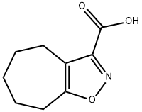 5,6,7,8-TETRAHYDRO-4 H-CYCLOHEPTA[ D ]ISOXAZOLE-3-CARBOXYLIC ACID Struktur