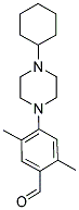 4-(4-CYCLOHEXYLPIPERAZIN-1-YL)-2,5-DIMETHYLBENZALDEHYDE Struktur