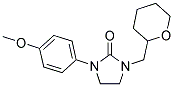 1-(4-METHOXYPHENYL)-3-(TETRAHYDRO-2H-PYRAN-2-YLMETHYL)IMIDAZOLIDIN-2-ONE Struktur