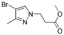 3-(4-BROMO-3-METHYL-PYRAZOL-1-YL)-PROPIONIC ACID METHYL ESTER Struktur