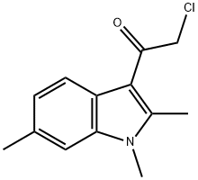 2-CHLORO-1-(1,2,6-TRIMETHYL-1H-INDOL-3-YL)-ETHANONE Struktur