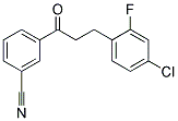 3-(4-CHLORO-2-FLUOROPHENYL)-3'-CYANOPROPIOPHENONE Struktur