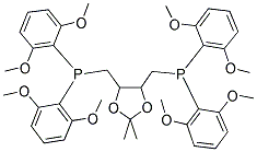 (+)-O-ISOPROPYLIDENE-2,3-DIHYDROXY-1,4-BIS[BIS(2,6-DIMETHOXYLPHENYL)PHOSPHINO]BUTANE Struktur