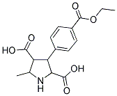 3-(4-ETHOXYCARBONYLPHENYL)-5-METHYL-2,4-PYRROLIDINEDICARBOXYLIC ACID Struktur