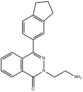 2-(2-AMINOETHYL)-4-(2,3-DIHYDRO-1H-INDEN-5-YL)-1(2H)-PHTHALAZINONE Struktur