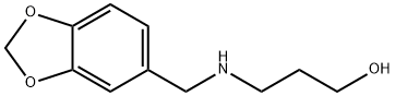 3-[(BENZO[1,3]DIOXOL-5-YLMETHYL)-AMINO]-PROPAN-1-OL Struktur