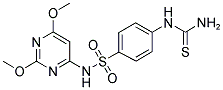 N-(2,6-DIMETHOXY-PYRIMIDIN-4-YL)-4-THIOUREIDO-BENZENESULFONAMIDE Struktur