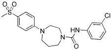 N-(3-CHLOROPHENYL)-4-[4-(METHYLSULFONYL)PHENYL]-1,4-DIAZEPANE-1-CARBOXAMIDE Struktur