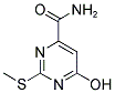 2-METHYLTHIO-4-HYDROXY-6-PYRIMIDINECARBOXAMIDE Struktur