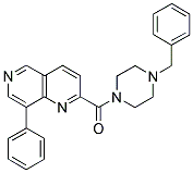 (4-BENZYL-PIPERAZIN-1-YL)-(8-PHENYL-[1,6]NAPHTHYRIDIN-2-YL)-METHANONE Struktur