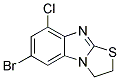 6-BROMO-8-CHLORO-2,3-DIHYDRO[1,3]THIAZOLO[3,2-A]BENZIMIDAZOLE Struktur