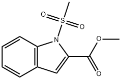 METHYL 1-(METHYLSULFONYL)-1H-INDOLE-2-CARBOXYLATE Struktur