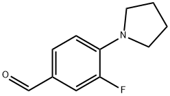 3-FLUORO-4-PYRROLIDIN-1-YL-BENZALDEHYDE Struktur