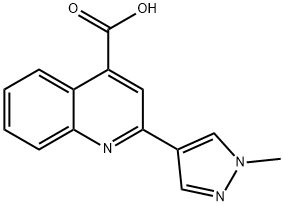 2-(1-METHYL-1 H-PYRAZOL-4-YL)-QUINOLINE-4-CARBOXYLIC ACID Struktur