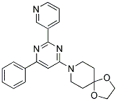 8-(6-PHENYL-2-PYRIDIN-3-YLPYRIMIDIN-4-YL)-1,4-DIOXA-8-AZASPIRO[4.5]DECANE Struktur