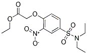 ETHYL [4-[(DIETHYLAMINO)SULFONYL]-2-NITROPHENOXY]ACETATE Struktur