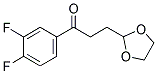 3',4'-DIFLUORO-3-(1,3-DIOXOLAN-2-YL)PROPIOPHENONE Struktur