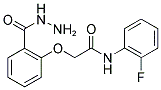 N-(2-FLUORO-PHENYL)-2-(2-HYDRAZINOCARBONYL-PHENOXY)-ACETAMIDE Struktur