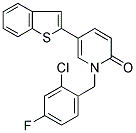 5-(1-BENZOTHIEN-2-YL)-1-(2-CHLORO-4-FLUOROBENZYL)PYRIDIN-2(1H)-ONE Struktur