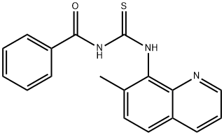 N-BENZOYL-N'-(7-METHYL-8-QUINOLINYL)THIOUREA Struktur