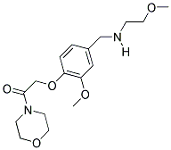 N-(2-METHOXYETHYL)-N-[3-METHOXY-4-(2-MORPHOLIN-4-YL-2-OXOETHOXY)BENZYL]AMINE Struktur