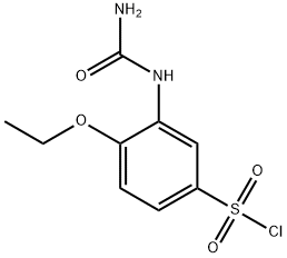 4-ETHOXY-3-UREIDO-BENZENESULFONYL CHLORIDE Struktur